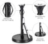 Hystun Standing Paper Towel Holder Tension Arm Paper Towel Holder Stainless Steel Single Tear Paper Towel Holder Countertop Roll Dispenser for Kitchen Countertop & Dining Room Table Black