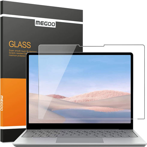 Megoo Surface Laptop Go 2 12.4" 2022 released Glass Screen Protector,Scratch Resistant/Easy Installation/9H Hardness/Ultra Clear Tempered Glass Compatible for Microsoft Surface Laptop Go