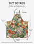 2 Pack Bib Aprons for Women Soft Cotton Linen Kitchen Cooking Chef Apron with Pockets Adjustable Machine Washable 002