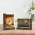 4x6 Picture Frames Set of 2, Rustic L Shaped Double Sided Frames Made to Display 4 by 6 inch Horizontal Vertical Photos for Desktop or Tabletop
