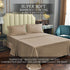 Queen Size Sheet Set Beige 4 Piece Bamboo Bed Sheets Fitted Sheet 15" Deep Pocket Soft Breathable Cooling Sheets for Hot Sleepers Washed Best Luxury Hotel Collection Wrinkle Free Durable Flat Sheet