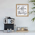 SANY DAYO HOME First I Drink The Coffee Then I Do The Things Rustic Wood Framed Coffee Signs 12 X 12 inch Hanging Farmhouse Wall Art Decor for Home, Kitchen, Coffee Bar