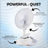 Ram-Pro Personal Clip on Fan Cooling Portable Mini Desk Fan with Two Quiet Speeds Perfect for Home, Baby Strollers, Office Table Tops