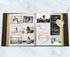 Golden State Art, Self Adhesive Magnetic Photo Album, Self-Stick Albums Holds 3X5, 4X6, 5X7, 6X8, 8X10 DIY Photos-10.6 x 11.4 Inch (Leather Black, 40 Pages, with Front Cover Opening)