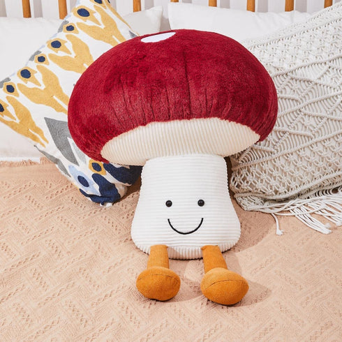 Bestsea Mushroom Pillows for Beds and Sofas Mushroom Plush Stuffed Fun Plush Toys and Home Decor Items(7.8inches)
