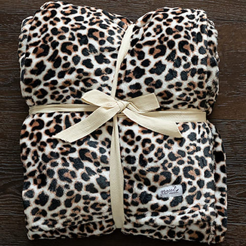 Graced Soft Luxuries Throw Blanket Fleece Minky Microfiber Soft Throw (Leopard, Throw 50" x 60")