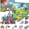 JOYIN 2021 Christmas Advent Calendar 12 Days Countdown Girls Calendar with Princess Castle Building Blocks Toys for Kids Girls STEM Building Toys
