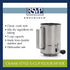 RSVP International Endurance® Stainless Steel Crank Style Flour Sifter, 5 Cup | Sift Flour & Dry Ingredients for Baking | Manual Crank | Dishwasher Safe,Silver