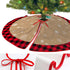 Christmas Tree Skirt Red Buffalo Plaid Xmas Tree Skirt wirh Red Truck for Merry Christmas Xmas Holiday Party Decorations 48 Inch