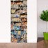 MISSSIXTY 3D Door Wall Mural Wallpaper Stickers Vinyl Removable Decals for Home Decoration 30.3" x 78.7" (Broken Bricks)