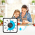 aGIOGIO 60-Minute Visual Countdown Timer,7.5 Inch Oversize Classroom Visual Timer for Kids and Adults, Mechanical Kitchen Timer Clock with Magnetic Backing (Blue, Square)