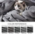 Hansleep Flannel Fleece Throw Blanket Twin Size, Super Soft Fluffy Bed Plush Blanket Throw, Luxury Fuzzy Cozy Couch Blanket for All Seasons (Grey, Twin 60x80)