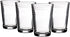 Juice Glasses 7 oz. Set Of 4 Glass Cups By Home Essentials and Beyond Beverage Water Tumblers for Juice, Whiskey, Cocktails, Iced Tea. Dishwasher safe.