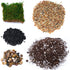 TerraGreen Creations Succulent Planter Kit - Terrarium Kit with Succulent Soil, Gravel, Pebble, Moss, Horticulture Charcoal, Terrarium Supplies For Fairy Gardens, or Cactus - Create Your Own Terrarium