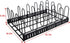 Metal Food Container Lid Organizer&Adjustable 6 Dividers Storage Container Lid Holder Rack for Cabinets, Cupboards, Pantry Shelves, Drawers to Keep Kitchen Tidy,Black(Patent Pending)