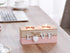 Candle Holders Set of 2 Wooden Tealight Candle Holder Decorative for Table, Wedding Birthday Party Ornaments, Living Room Decor Gift, I Love You Gifts for Him and Her Pink