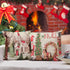 Hlonon Christmas Decorations Christmas Pillow Covers 20 x 20 Inches Set of 4 - Xmas Series Cushion Pillow Cover Custom Zippered Square Pillowcase