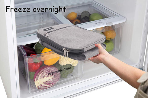 Slynnar Lunch bag Freezable Lunch Box, Rose Grey