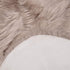 LEEVAN Sheepskin Rug Faux Fur Rug Super Soft Fluffy Chair Cover Seat Shaggy Single Pelt Floor Mat Carpet Accent Home Decor?Coffee,2' x 5'?