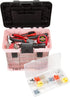 Pink Tool Box Durable Tackle Box Organizer with 4 Compartments for Hardware, Fishing Tackle, Beads, Hair Accessories and More by Stalwart