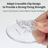 4 Pack Shower Curtain Clips, Shower Windproof Splash Guard - Self Adhesive Shower Curtain Weight Clip (Clear)