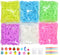 VICOVI 3700+ Colorful Rubber Bands Glow in The Dark Set Included: 3600+ Premium Quality Loom Bands in 6 Colors + 100 S-Clips + 15 Lovely Charms + 6 Crochet Hooks, No Loom Board Included.