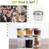 FRUITEAM 4 oz 12 PACK Mini Mason Jars with Lids and Bands, Quilted Crystal Jars Ideal for Food Storage, Jam, Body Butters, Jelly, Wedding Favors, Baby Foods
