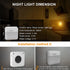 2 Pack LED Night Lights Rechargeable, Dusk to Dawn Sensor, bapro Warm White Stick-On Nightlight Adjustable Brightness for Bedroom, Bathroom, Kitchen, Hallway, Stairs, Kids, Adults, Compact Nightlight