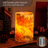 Flameless Candle Flickering Rustic Roses Battery Operated LED Candle Real Wax Pillar with Remote Timer, Home Decor Dripless Flower Candle