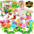 Innorock Flower Garden Building Toy Set for 3, 4, 5, 6, 7 Year Old Girls - STEM Toys for Educational Activity - Flower Stacking Toys, Preschool Learning Activity, Toddler Girl Toys, Gifts for Girls