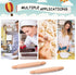 20 Pieces Mini Rolling Pins for Crafts, 6 Inch Wooden Kids Mini Rolling Pin Dumpling Ravioli Rolling Pin Dough Roller, French Rolling Pin for Children Fondant Pasta Pastry Pizza Crafting Baking