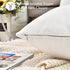 LisBiya Linen Throw Pillow Covers 18 x 18 White Decorative Textured Square Pillow Case for Sublimation Farmhouse Bed 4 Pack