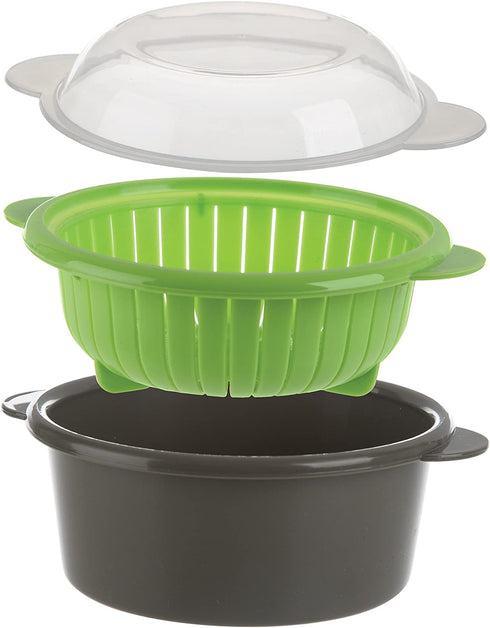 Progressive International Microwave Mini Steamer, Gray