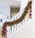 Artiflr 6FT Red Berry Christmas Garland with Red and Black Berry, Artificail Berry Garland Indoor Outdoor Garden Gate Hone Decoration for Winter Holiday New Year Decor