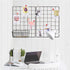 GBYAN Wall Grid 2 Pack Wire Photo Grid Panels Black Memo Board Wall Organizer (Black)
