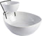 Gibson Home Gracious Dining Dinnerware, 3pc Chip & Dip Set with Metal Rack, White