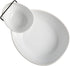 Gibson Home Gracious Dining Dinnerware, 3pc Chip & Dip Set with Metal Rack, White