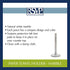 RSVP International Kitchen Collection Countertop Paper Towel Holder, Marble 5.13 x 12.75"