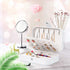 Travel Jewelry Boxes for Women - Small Jewelry Organizer Case Double Layer Portable Mini Travel Case Display Storage Holder Boxes for Stud Earrings, Rings, Necklaces, Bracelets(White)