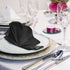 FEQO 30 Pack Black Satin Napkins Square Satin Dinner Napkins Soft Silk Napkin Table Napkins for Weddings Dinner Restaurant Party Decoration, 17 x 17 inch