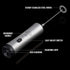 Zulay Super High Powered Rechargeable Milk Frother & Milk Foamer for Coffee - Portable Handheld Frother Whisk for Latte, Cappuccino, Matcha - Includes 1-Single & 1-Double Coil Whisks, Unlimited Life