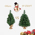 SY CRAFT 20/50CM Mini Christmas Tree Light Tabletop Artificial Christmas Tree, 50 LED String Lights, 34 pcs Christmas Tree Ornaments for Christmas Table Top Desk Decor Home Indoor Decoration