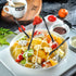 LUHUIYUAN Stainless Steel Flatware Set of 6, 2 of Magic Butter Knives Spreader with Holes, 2 of Stainless Steel Classic Cheese Spreaders, 2 of Cocktail Forks for Butter, Cheese, Jelly, Jam, Dessert