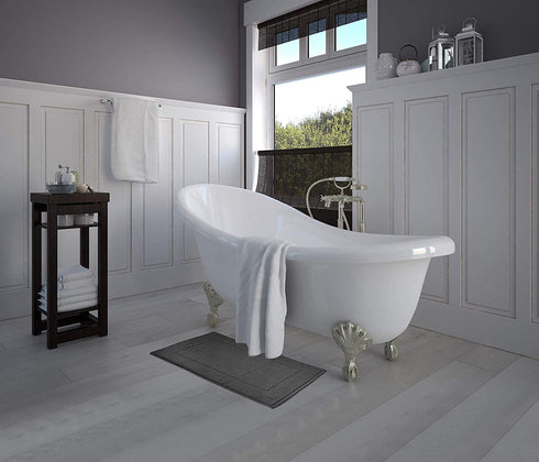 Simpli-Magic 79180 Bath Set, Bath Mats, Gray 3 Pack
