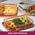 Gotham Steel Crisper Tray for Oven, 2 Piece Nonstick Copper Crisper Tray and Basket, Air Fry in your Oven, Great for Baking and Crispy Foods, As Seen on TV Large, 12.5? x 9?