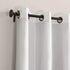 Sun Zero - 55749 Bardot Dupioni Faux Silk 100% Blackout Grommet Curtain Panel, 40" x 84", Pearl