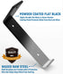 LEOPO Shelf Brackets for 8 inch Shelves, Floating Shelf Brackets for DIY, 1/5 inch Thick Heavy Duty Brackets, 4 Pack