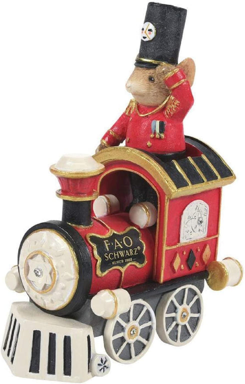 Enesco Tails with Heart FAO Schwarz Locomotive Mouse, Figurine