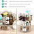 Acrylic Lazy Susan Organizer, 2 Tier Turntable for Cabinet,10.5 Inch Cleaning Supplies Organizer for Fridge Bathroom Sink Under and Storage Cabinets Kitchen Easy to Install or Separate