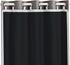 Melodieux Thermal Insulated Blackout Curtain Liner for 63 Inch Length Curtains, Off White/Black, 50 by 58 Inch, 1 Panel, Rings Included